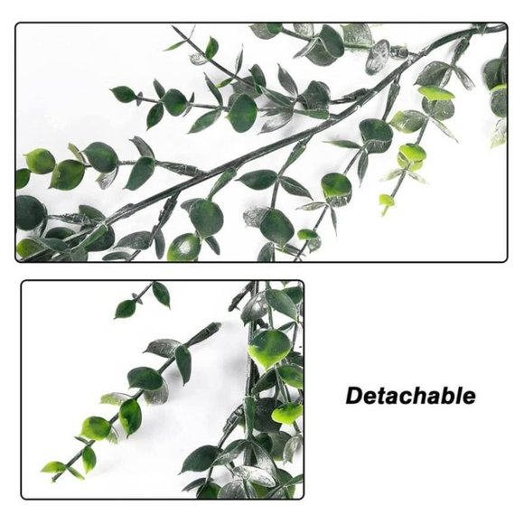 10 pack | Thick Boxwood Eucalyptus Garlands Wedding Vines Greenery 60 Feet - Picture 6 of 6
